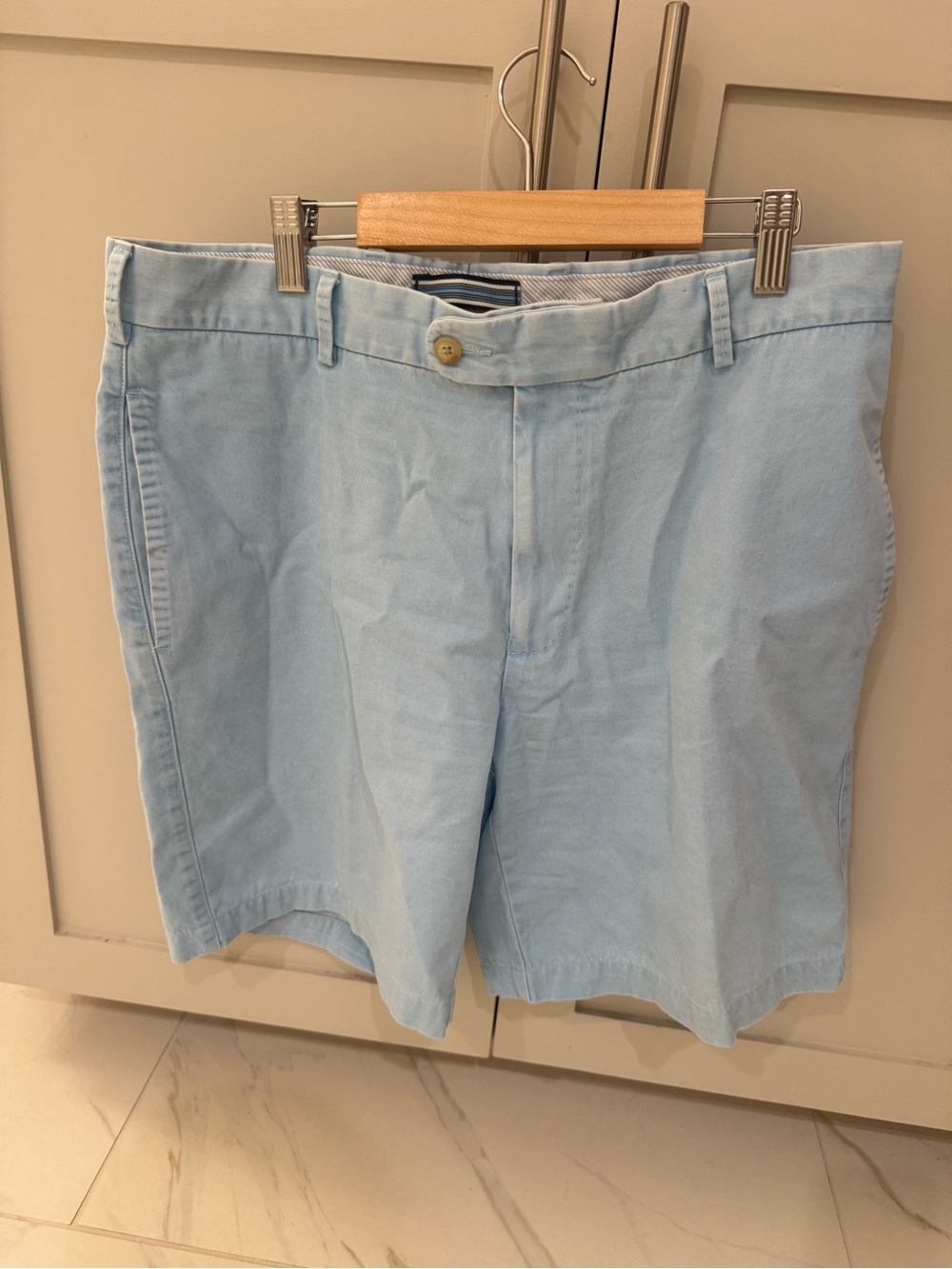 Peter Millar Men's Light Blue Cotton Shorts